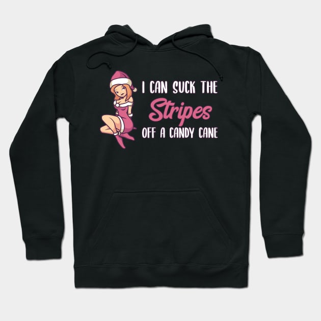 Naughty Christmas Gift | I can suck the Stripes Hoodie by MGO Design